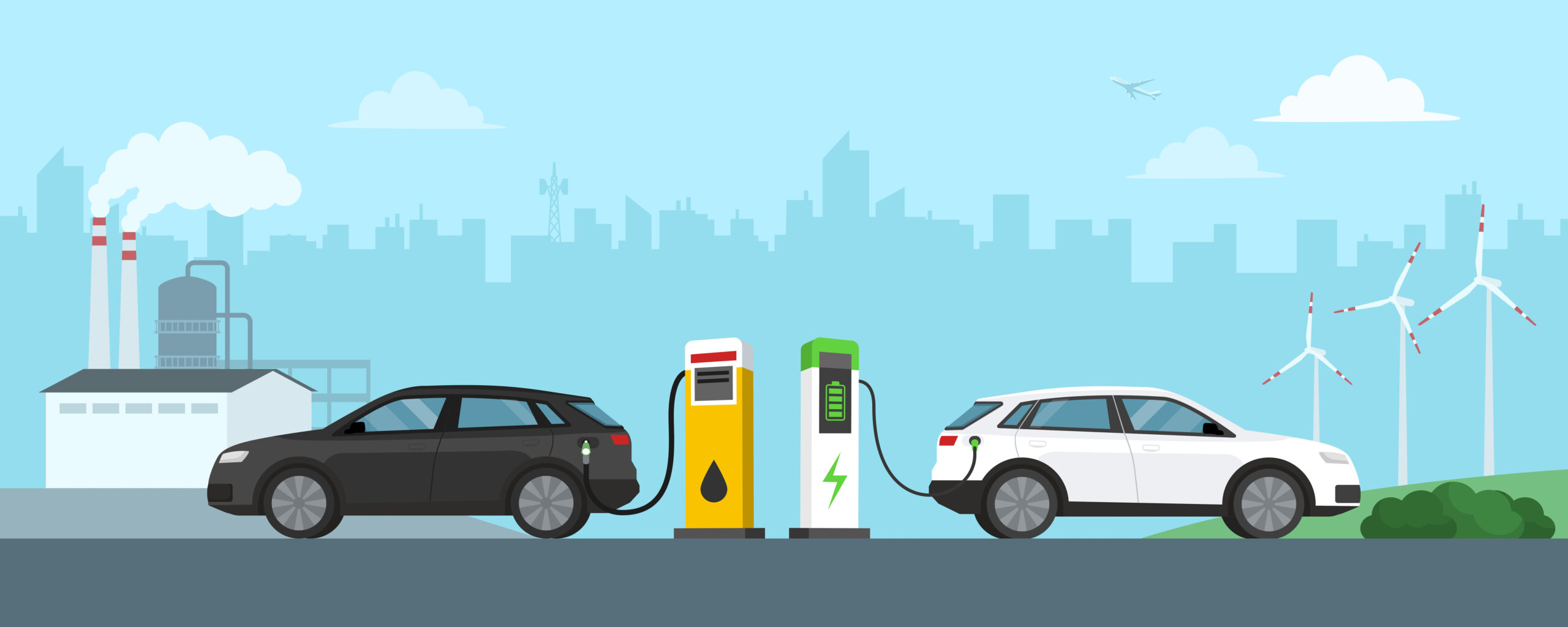 Verdissement de flotte voiture thermique versus voiture électrique